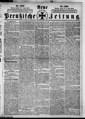 Neue preußische Zeitung vom 18.08.1872