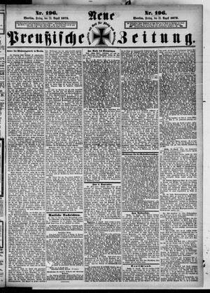 Neue preußische Zeitung vom 23.08.1872
