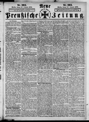 Neue preußische Zeitung vom 01.09.1872