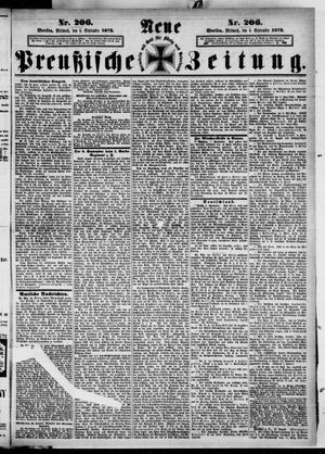 Neue preußische Zeitung vom 04.09.1872