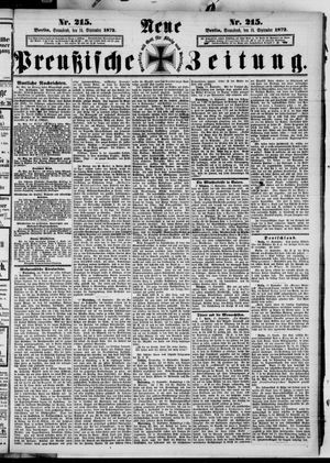 Neue preußische Zeitung vom 14.09.1872