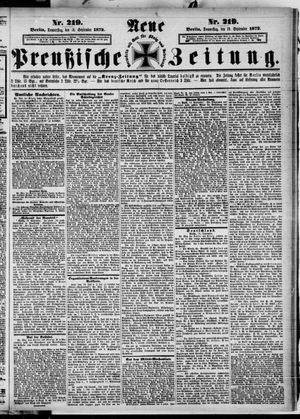 Neue preußische Zeitung vom 19.09.1872