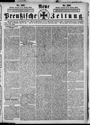 Neue preußische Zeitung vom 28.09.1872
