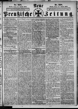 Neue preußische Zeitung vom 03.11.1872