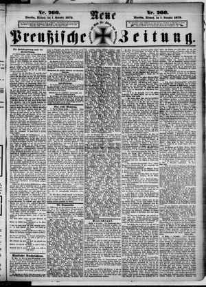 Neue preußische Zeitung vom 06.11.1872