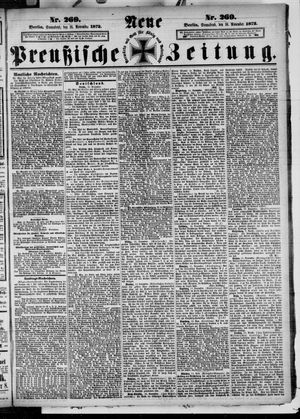 Neue preußische Zeitung vom 16.11.1872