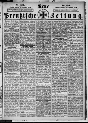 Neue preußische Zeitung vom 28.11.1872
