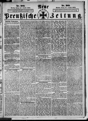Neue preußische Zeitung vom 01.12.1872