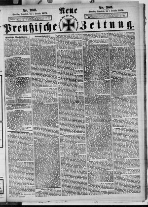 Neue preußische Zeitung vom 07.12.1872