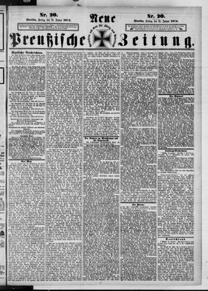 Neue preußische Zeitung vom 24.01.1873