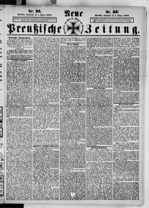 Neue preußische Zeitung vom 08.02.1873