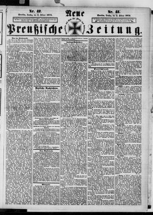 Neue preußische Zeitung vom 25.02.1873
