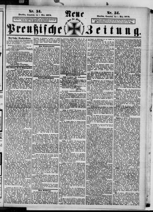 Neue preußische Zeitung vom 01.03.1873