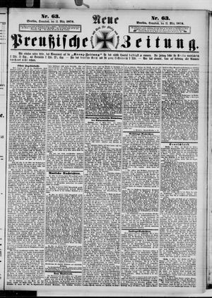Neue preußische Zeitung vom 15.03.1873