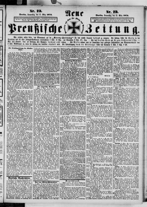 Neue preußische Zeitung vom 27.03.1873