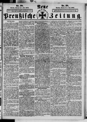 Neue preußische Zeitung vom 02.04.1873