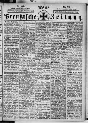 Neue preußische Zeitung vom 05.04.1873