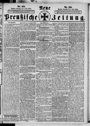 Neue preußische Zeitung vom 10.04.1873