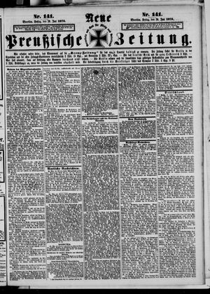 Neue preußische Zeitung vom 20.06.1873