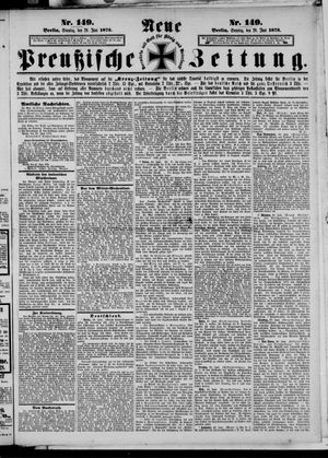 Neue preußische Zeitung vom 29.06.1873