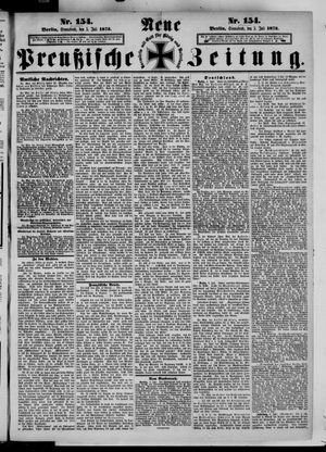 Neue preußische Zeitung vom 05.07.1873