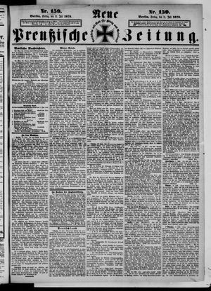 Neue preußische Zeitung vom 11.07.1873