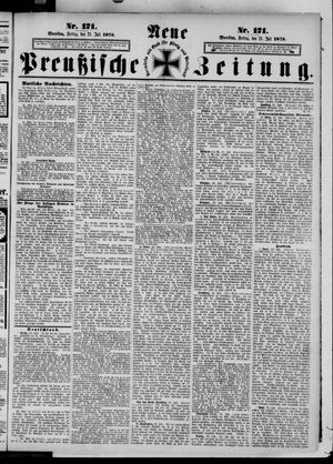 Neue preußische Zeitung vom 25.07.1873
