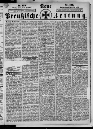 Neue preußische Zeitung vom 27.07.1873