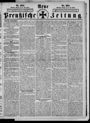 Neue preußische Zeitung vom 30.07.1873