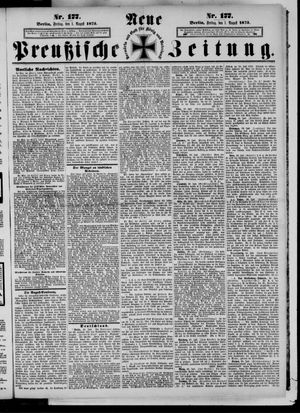 Neue preußische Zeitung vom 01.08.1873