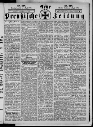 Neue preußische Zeitung vom 02.08.1873