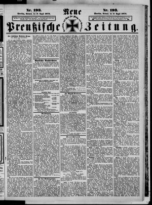 Neue preußische Zeitung vom 20.08.1873