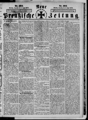 Neue preußische Zeitung vom 21.08.1873
