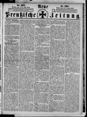 Neue preußische Zeitung vom 22.08.1873