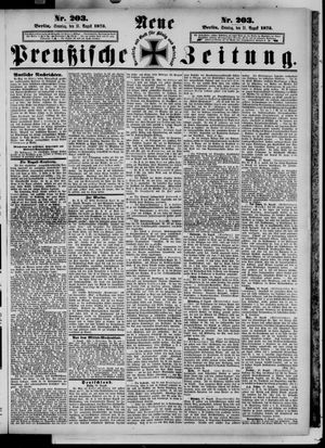 Neue preußische Zeitung vom 31.08.1873