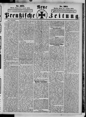 Neue preußische Zeitung vom 03.09.1873