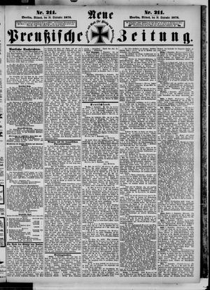 Neue preußische Zeitung vom 10.09.1873