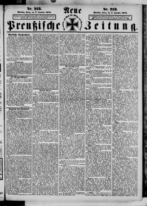 Neue preußische Zeitung vom 12.09.1873