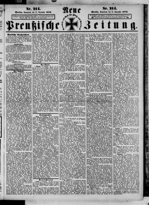 Neue preußische Zeitung vom 13.09.1873