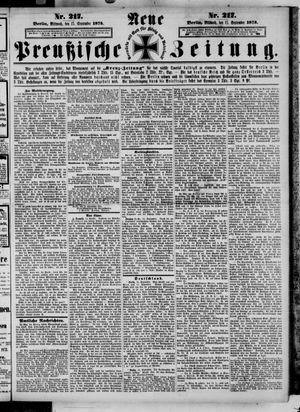 Neue preußische Zeitung vom 17.09.1873