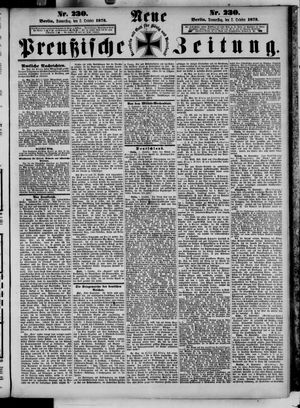 Neue preußische Zeitung vom 02.10.1873