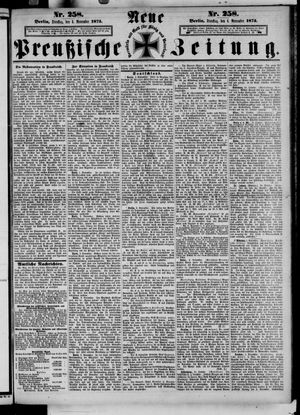 Neue preußische Zeitung vom 04.11.1873