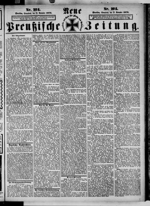 Neue preußische Zeitung vom 22.11.1873