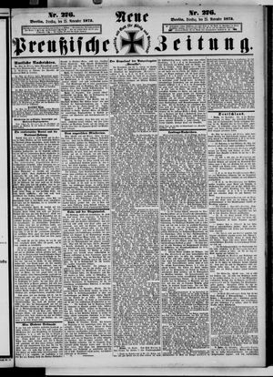 Neue preußische Zeitung vom 25.11.1873