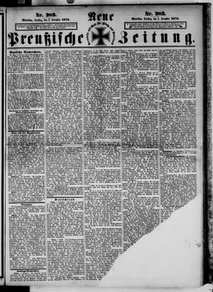 Neue preußische Zeitung vom 02.12.1873