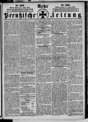 Neue preußische Zeitung vom 03.12.1873