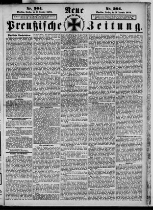 Neue preußische Zeitung vom 30.12.1873