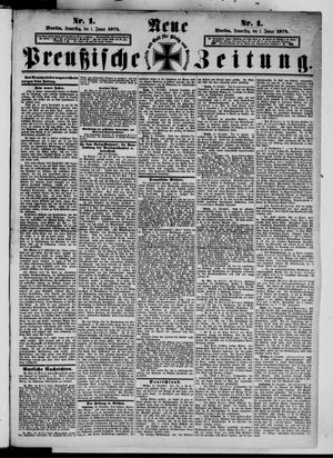 Neue preußische Zeitung vom 01.01.1874