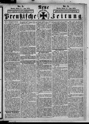 Neue preußische Zeitung vom 07.01.1874