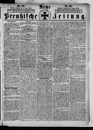 Neue preußische Zeitung vom 22.01.1874